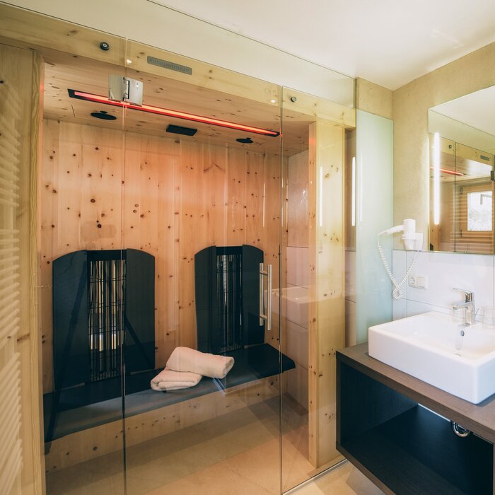 Infrared sauna in every apartment 