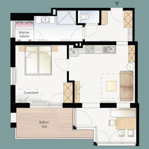 Apart Breila Serfaus Grundriss Apartment 2