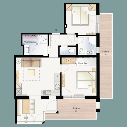 Apart Breila Serfaus Grundriss Apartment 1
